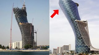 How Engineers made Impossible Tower in Abu Dhabi  Capital Gate Abu Dhabi [upl. by Blessington842]