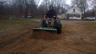 dirt plow test z425 john deere zero turn also z225 z445 z4653gp [upl. by Filler]