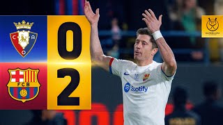 HIGHLIGHTS I OSASUNA 0 vs 2 FC BARCELONA  SPANISH SUPERCUP 🔵🔴 [upl. by Arihaj]