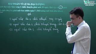 Toán lớp 5  Bài toán tỉ lệ 3 đại lượng  tỉ lệ kép  thầy Nguyễn Thành Long  Vinastudyvn [upl. by Haldes466]