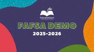 Welcome to the 20252026 FAFSA Demo [upl. by Maressa]