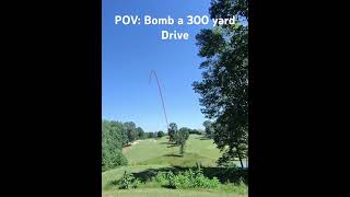 Bomb a 300 yard driver through my pov 🏌️‍♂️🔥 golfpov golfswing golfer shottracer [upl. by Etteiram19]