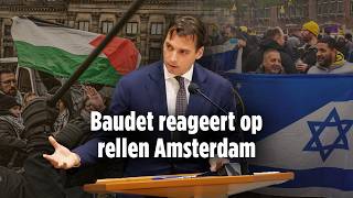 Thierry Baudet reageert op rellen Amsterdam  FVD [upl. by Nuahsak]