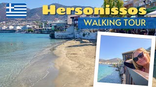 Exploring Hersonissos The Ultimate Party Destination in Crete  Cinematic Walking Tour [upl. by Darwen]