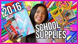 BACK TO SCHOOL SUPPLIES HAUL  20162017 [upl. by Ennaimaj830]