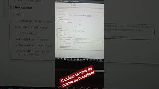 cambiar tamaño de nozzle en Orcaslicer tutorial orcaslicer 3dprinting [upl. by Bronwen]