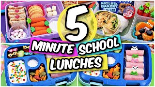 5 MINUTE DIY SCHOOL LUNCH IDEAS NO COOKING REQUIRED YUMMY amp FAST [upl. by Octavla259]