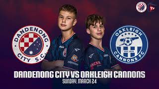 JBNPL U15 Dandenong City VS Oakleigh Cannons [upl. by Yearwood805]