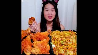 Chowkings NEW Spicy Fried Chicken filipinofood mukbang asmr crunchyfriedchicken crispy [upl. by Blakeley33]