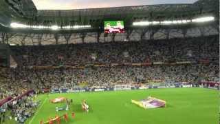 EURO 2012 Lviv Arena Germany vs Denmark ANTHEMS [upl. by Gianna256]