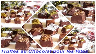 Truffes au Chocolat Noir pour les fêtes🎄🎄\CHOCOLATE TRUFFLES [upl. by Akiner]