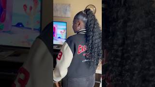 MID SLEEK PONYTAIL 😍 viralshort ponytail stylist hair [upl. by Aekan]