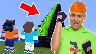 ILHA DE LUCKY BLOCK VS BOB ESPONJA GIGANTE NO MINECRAFT Sorte ou Azar [upl. by Ennaegroeg]