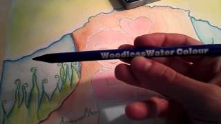 Woodless Watercolor Pencil Tutorial amp Product Review [upl. by Okomom]