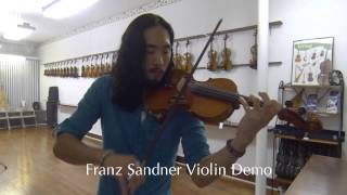 Franz Sandner Violin Demo by Jimmy Chaos  The Violin Center [upl. by Annyrb]