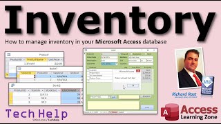 Microsoft Access Inventory Management System  Tracking Product Inventory Stock Quantity on Hand [upl. by Chrystel]