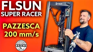 Pazzesca stampante 3D a delta FLSUN SUPER RACER Super velovce perfetta e silenziosa sr [upl. by Mcilroy]