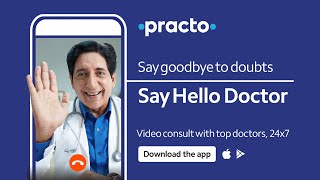 HelloDoctor Consult a doctor online from home  Top doctors available 247 on Practo  Hindi [upl. by Adnaral]