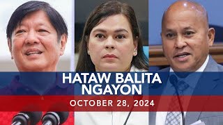 UNTV Hataw Balita Ngayon  October 28 2024 [upl. by Aristotle]