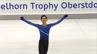 Donovan Carrillo MEX  2017 Nebelhorn Trophy FS [upl. by Ecnarolf954]