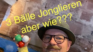 Jonglieren lernen  Challenge 3 Bälle jonglieren aber wie Konzentration und Koordination [upl. by Benedetta]