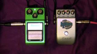 Ibanez Tube Screamer Vs Marshall Blues Breaker Overdrive Pedal [upl. by Junie531]