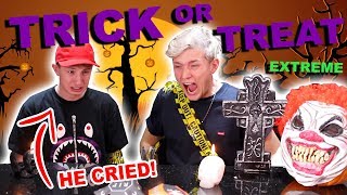 EXTREME TRICK OR TREAT VS MY BROTHER JED [upl. by Alilahk969]