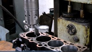 Гильзовка блока цилиндровУкраинаBLOCK machiningcylinders replacement Engine rebuild Ukraine [upl. by Sudnak]