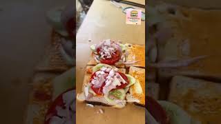 STREET SANDWICH 🥪  food vlogs minivlog shorts [upl. by Anitsej370]