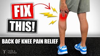 How To Fix Back Of Knee Pain  Stretches And Exercises [upl. by Aseek]