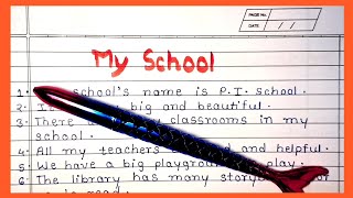 10 Lines Essay on My School in English  My School Essay  10 Lines on My School  My School [upl. by Gabe]