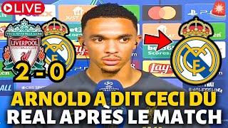 🚨URGENT REGARDEZ CE QUE ARNOLD A DIT À PROPOS DU REAL PERSONNE NATTENDAIT NOUVELLES REAL MADRID [upl. by Wetzel]