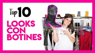 10 OUTFITS PERFECTOS con BOTINES  Cómo combinar botines OtoñoInvierno 201920 [upl. by Setarcos165]