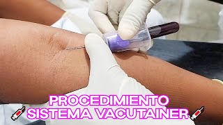 🔴DEMOSTRACIÓN 💉SISTEMA VACUTAINER 🩸Toma de Muestra Sanguínea Cofia Educativa [upl. by Aliwt]