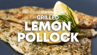 EASY GRILLED LEMON FISH FILLET RECIPE using Pollock fillets  Recipesnet [upl. by Atiral218]