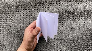 How to make a book with a sheet of A4 paper No glue Super easy [upl. by Llednov382]