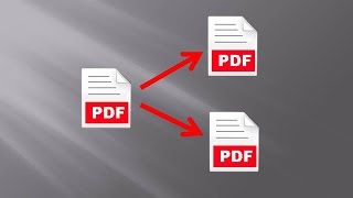 How to save each page in a PDF in a separate file [upl. by Krock696]