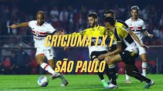 CRICIÚMA 1 X 1 SÃO PAULO  MELHORES MOMENTOS  BRASILEIRÃO 2024CRAQUE TRICOLOR MARCOU GOLAÇO PUSKAS [upl. by Caril]