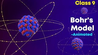 Bohrs atomic model ⚡3d animation  Class 9 Chemistry [upl. by Neoma836]