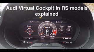 Audi Virtual Cockpit in RS models explained [upl. by Eseenaj782]