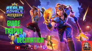 Realm Royale  Guide Trophy Decimation with Warrior [upl. by Oirevlis]