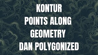 GENERATE KONTUR POINTS ALONG GEOMETRY DAN POLYGONIZED DI QGIS [upl. by Graaf]