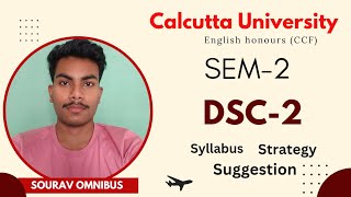 Calcutta University CCF English Honours Major and Minor DSC paper syllabus strategy and suggestion [upl. by Alena]