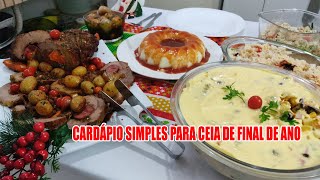 CEIA DE NATAL COMIDA DE FIM DE ANO  RECEITAS DA ROSA [upl. by Sutphin]