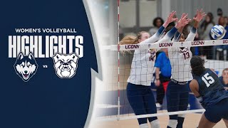 HIGHLIGHTS  UConn Womens Volleyball vs Butler [upl. by Paloma320]