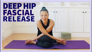 Yin Yoga for Hips amp Psoas  FASCIA STRETCH amp Somatic Release  30 mins yinyoga [upl. by Casanova]