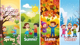 Seasons for Kids  Summer Season  Rainy Season  Winter Season Autumn Season Nursery Kids songs [upl. by Mchugh]