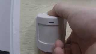 Interlogix Simon XTi and NX8 Wireless Motion Sensor battery change  How to [upl. by Uke]