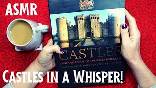 ASMR  Castles at Coffee Time Whispered Reading Lovely Illustrated History Book [upl. by Hillhouse]