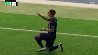 Paris st Germain  Psg vs Inter Milan all goals eafc 24 [upl. by Skcirdnek]